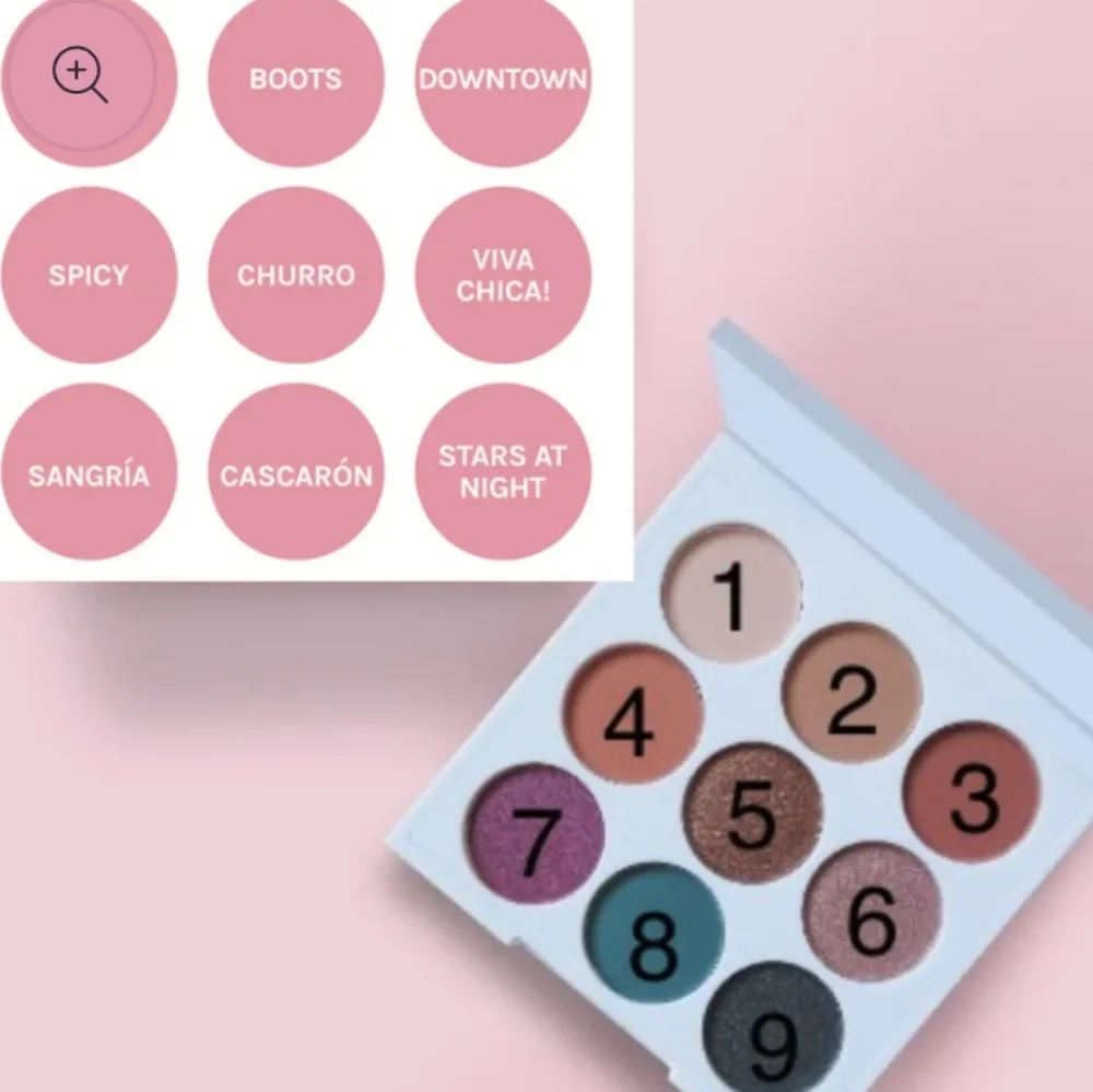 Chica Beauty Fiesta 9 pan mini eyeshadow palette